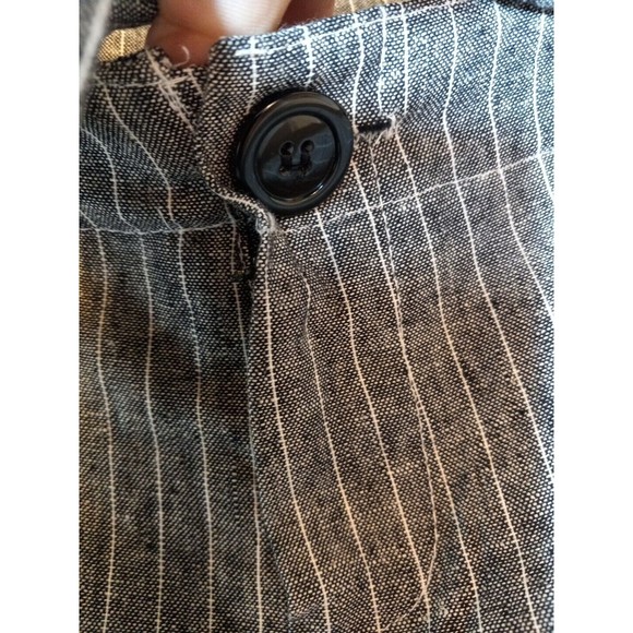 Spring Street Womens Linen Blend  Grey/white Striped Dress Pants Size 11 - Picture 6 of 13